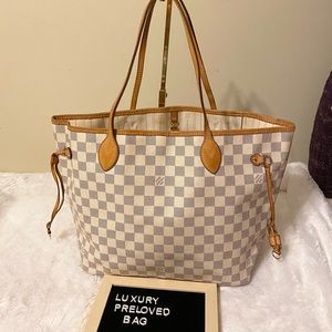 Neverfull Azur Mm size